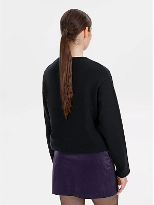 Лонгслив унисекс Siluetti Fuori, черный