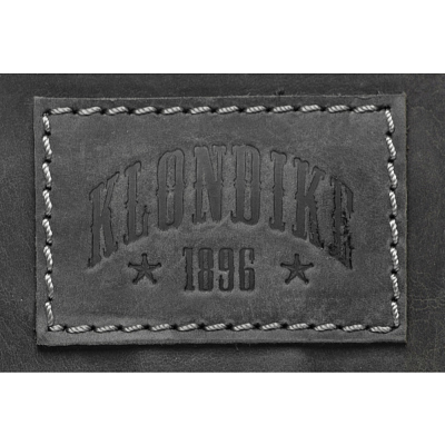 Сумка дорожная KLONDIKE Native, натуральная кожа в черном цвете, 52 х 25 х 35 см