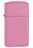 Зажигалка ZIPPO Slim® с покрытием Pink Matte, латунь/сталь, розовая, матовая, 29x10x60 мм - Фото 1