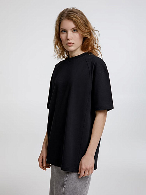 Футболка оверсайз унисекс Sideline, черная