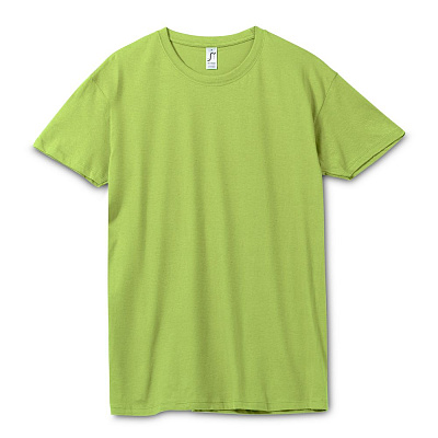 Футболка унисекс Regent 150, светло-серый меланж (Зеленое яблоко)