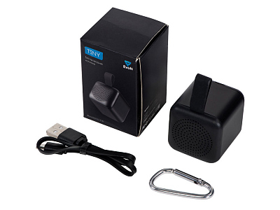 Портативная колонка TWS с подсветкой лого Tiny, 3 Вт