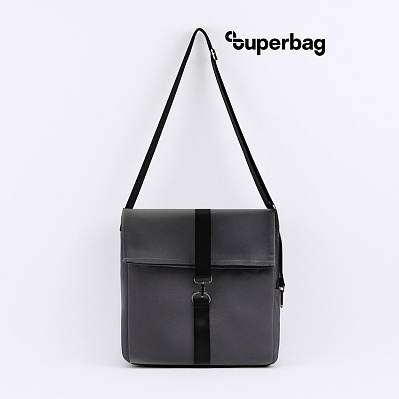 Шоппер Superbag Companion (серый с черным) (Серый с черным)