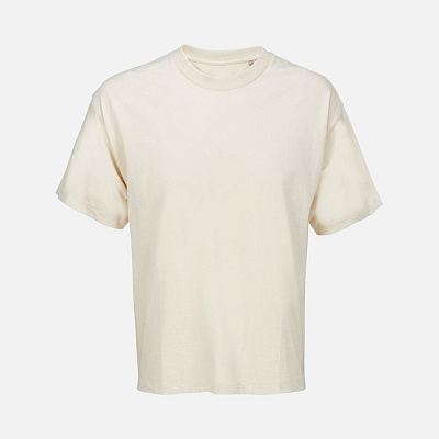 Футболка оверсайз унисекс Legacy, светло-бежевая (неокрашенная) (Бежевый)