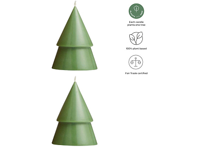 Рождественская елочная свеча матча, M