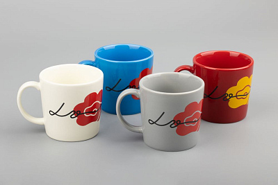 Кружка Valotti Medio, красная