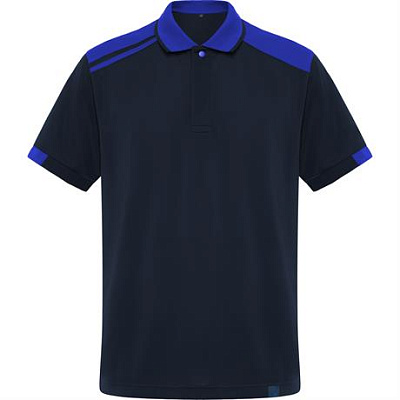 Футболка поло SAMURAI мужская, МОРСКОЙ СИНИЙ/КОРОЛЕВСКИЙ СИНИЙ M (Морской синий/Королевский синий)