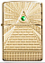 Зажигалка ZIPPO Armor™ с покрытием High Polish Brass, латунь/сталь, золотистая, 38x13x57 мм - Фото 3