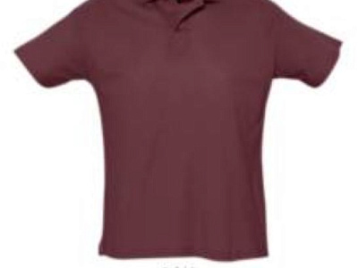 Рубашка поло мужская SUMMER II , XL, 100% хлопок, 170 г/м2 (Бордовый)