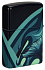Зажигалка ZIPPO Mermaid Design с покрытием 540 Matte, латунь/сталь, черная, матовая, 38x13x57 мм - Фото 7