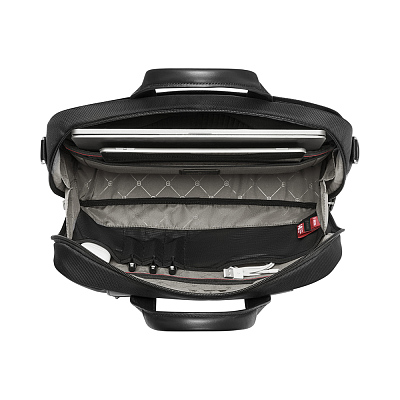 Портфель VICTORINOX Architecture Urban2 Briefcase 15'', черный, полиэстер/кожа, 42x13x31 см, 16 л