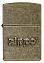 Зажигалка ZIPPO Classic с покрытием Antique Brass, латунь/сталь, золотистая, матовая, 38x13x57 мм - Фото 1