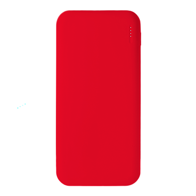 Внешний аккумулятор с подсветкой Luce 10000 mAh, красный