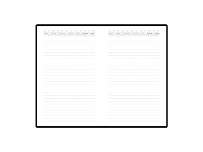 Ежедневник недатированный с индексами А5 Bergamo