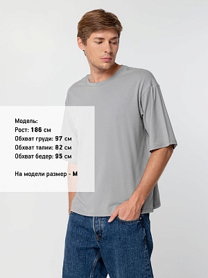 Футболка унисекс оверсайз Street Vibes, серая