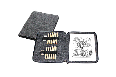 Набор для рисования "Эскиз" , черный с серым