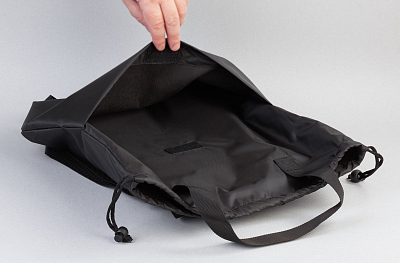 Сумка-рюкзак "Carry", серый с бирюзовым, черный