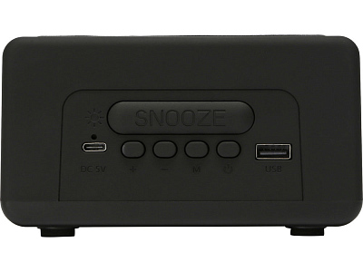 Беспроводная колонка с часами и функцией беспроводной зарядки Sentry