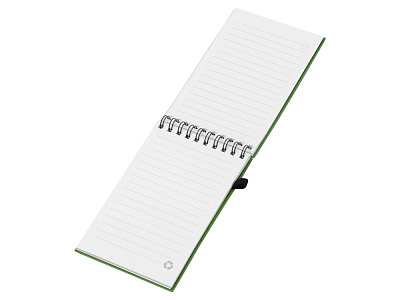 Блокнот Toledo S с шариковой ручкой из пшеницы и пластика