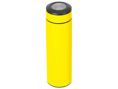 Вакуумный термос Vacuum Flask C1, soft touch, 420мл (Желтый/черный/серебристый)