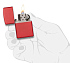 Зажигалка ZIPPO Classic с покрытием Red Matte, латунь/сталь, красная, матовая, 38x13x57 мм - Фото 2