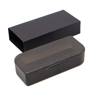 Флешка Shape с покрытием Софт Тач в футляре, оранжевая