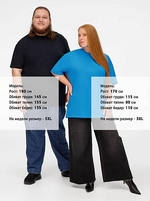 Футболка унисекс T-Bolka 160, бирюзовая