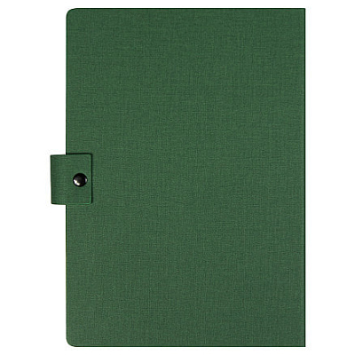 Блокнот А5 Tasmania, в твердой обложке со стикерами в линейку, зеленый