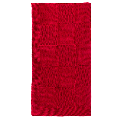 Плед Селла (Cella) вязаный, красный (без подарочной коробки)