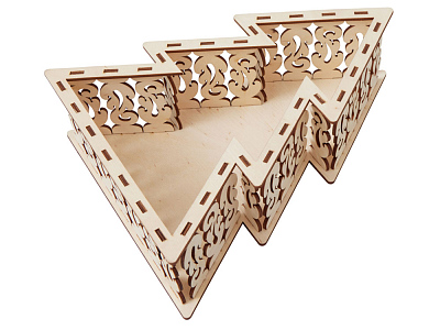 Шкатулка из фанеры в виде елки Firytale