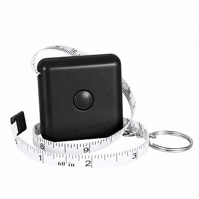 Рулетка Pocket 1,5м, черный (Чёрный)