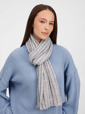 Шарф Metelitsa, серебристо-серый меланж