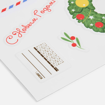 Стикерпак UV-DTF Thematic, новый год