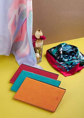 Блокнот "Венеция", формат А5, красный