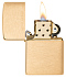 Зажигалка ZIPPO с покрытием Brushed Brass, латунь/сталь, золотистая, матовая, 38x13x57 мм - Фото 3