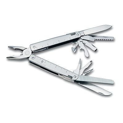 Мультитул VICTORINOX SwissTool 115 мм 28 функций в кожаным чехле