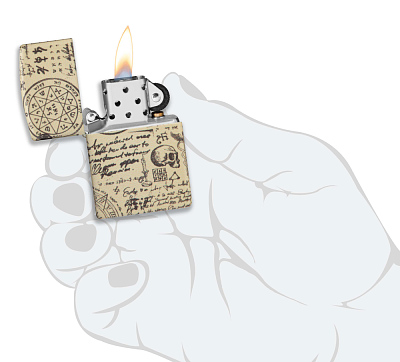 Зажигалка ZIPPO Alchemy Design с покрытием 540 Matte, латунь/сталь, бежевая, матовая, 38x13x57 мм