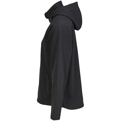 Куртка софтшелл с капюшоном женская Race Women, черная