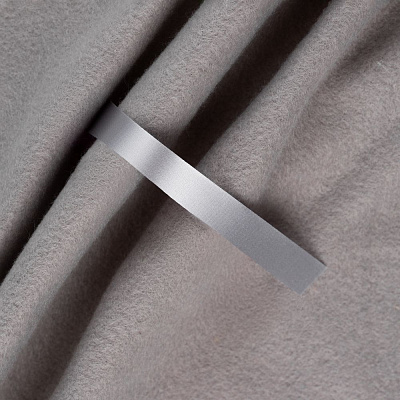 Лента сатиновая Satin 10 S, серая, 40 см (Серый)