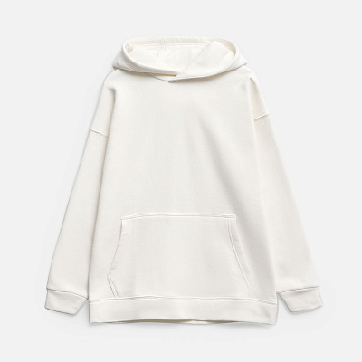 Худи оверсайз унисекс Snuggie, молочно-белое