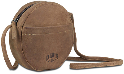 Сумка женская KLONDIKE YUKON «Chloe», натуральная кожа в светло-коричневом цвете, 20 х 20 х 5 см