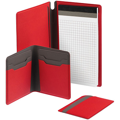 Чехол для карточек Dual, красный