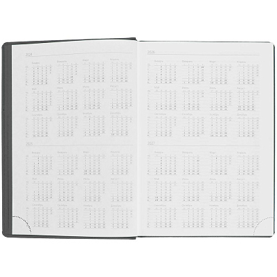 Ежедневник Mobile на заказ, недатированный, черно-зеленый