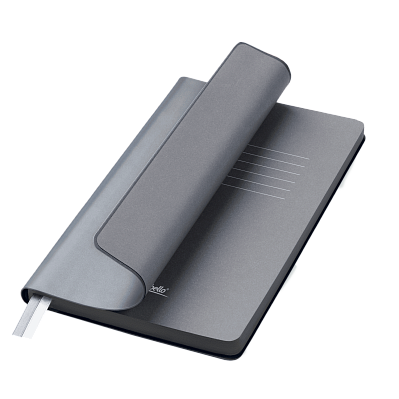 Ежедневник Moon river недатированный, стальной (Серебряный, серый, бежевый)