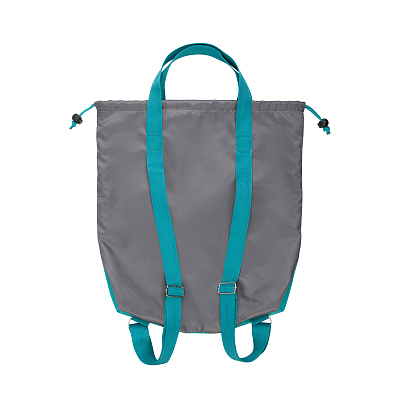 Сумка-рюкзак "Carry", серый с бирюзовым, серый с бирюзовым