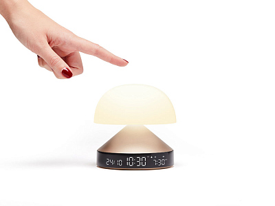 Светильник с часами и световым будильником Mina Sunrise