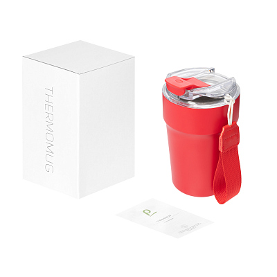 Термокружка вакуумная Monaco, красная