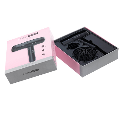 Фен DEWAL BEAUTY Triumph, черный, 1800-2000 Вт, бесщеточный мотор, 1 насадка, 1 диффузор