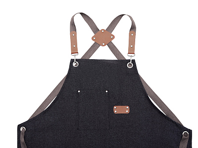 Джинсовый фартук с карманами Fry