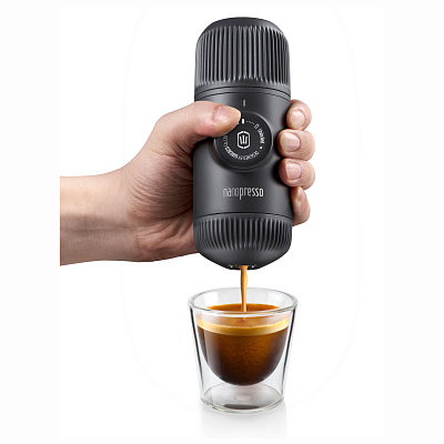 Ручная мини-кофемашина WACACO Nanopresso, черный